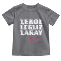Haitian Pride Toddler T Shirt Haitian Lekol Legliz Lakay Haiti Flag Creole Saying