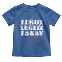 Haitian Pride Toddler T Shirt Haitian Lekol Legliz Lakay Haiti Flag Creole Saying