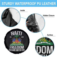 Haiti Freedom Began With Us Spare Tire Cover Haitian Flag Day