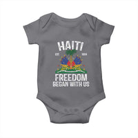 Haiti Freedom Began With Us Baby Onesie Haitian Flag Day