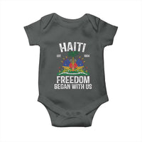 Haiti Freedom Began With Us Baby Onesie Haitian Flag Day