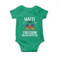 Haiti Freedom Began With Us Baby Onesie Haitian Flag Day