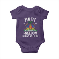 Haiti Freedom Began With Us Baby Onesie Haitian Flag Day