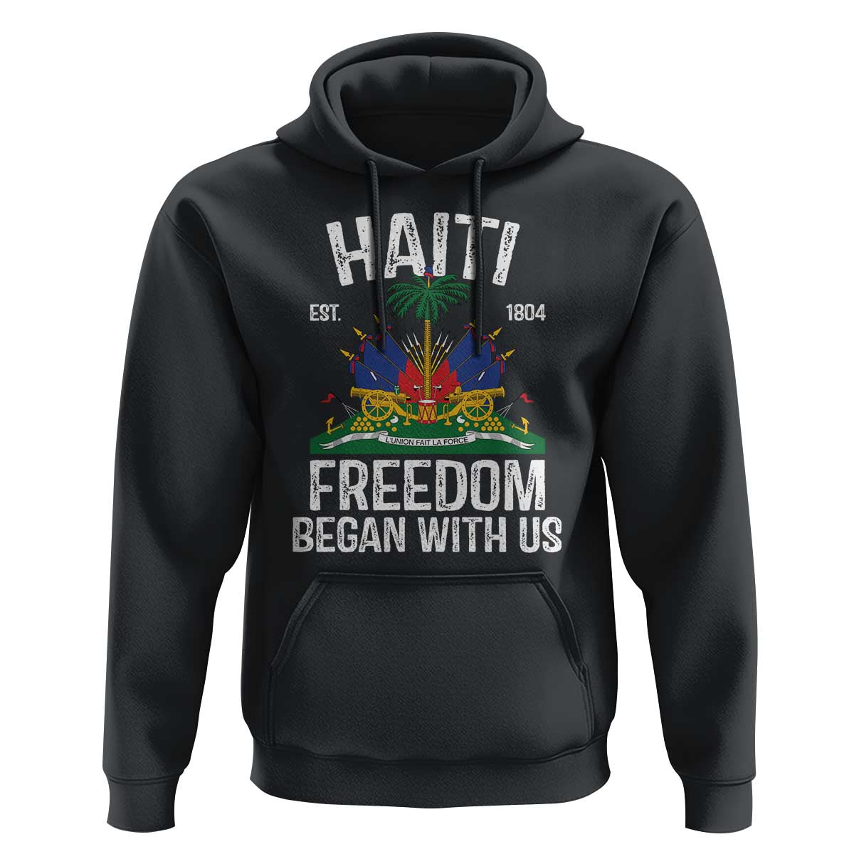 Haiti Freedom Began With Us Hoodie Haitian Flag Day