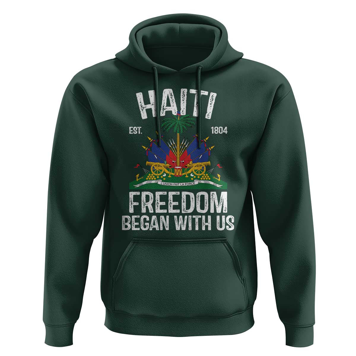 Haiti Freedom Began With Us Hoodie Haitian Flag Day