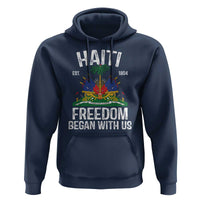 Haiti Freedom Began With Us Hoodie Haitian Flag Day