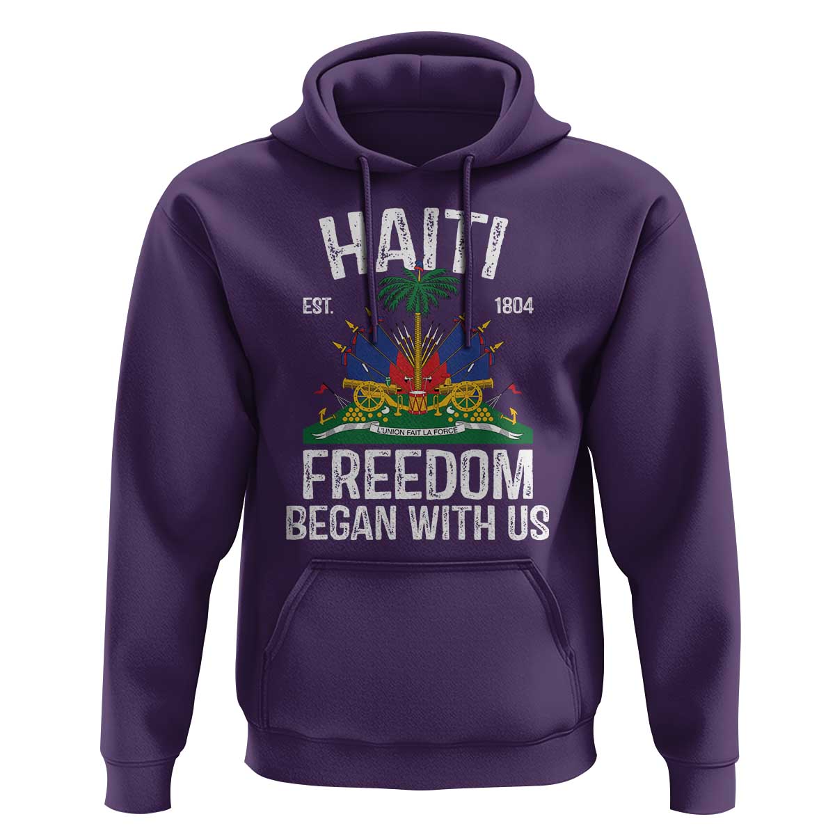 Haiti Freedom Began With Us Hoodie Haitian Flag Day