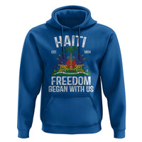 Haiti Freedom Began With Us Hoodie Haitian Flag Day