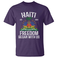 Haiti Freedom Began With Us T Shirt Haitian Flag Day