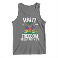 Haiti Freedom Began With Us Tank Top Haitian Flag Day