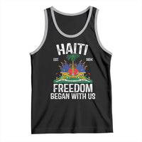 Haiti Freedom Began With Us Tank Top Haitian Flag Day