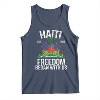 Haiti Freedom Began With Us Tank Top Haitian Flag Day