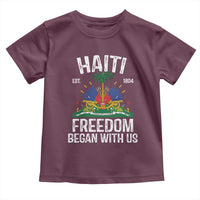 Haiti Freedom Began With Us Toddler T Shirt Haitian Flag Day