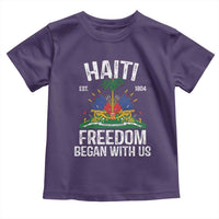 Haiti Freedom Began With Us Toddler T Shirt Haitian Flag Day