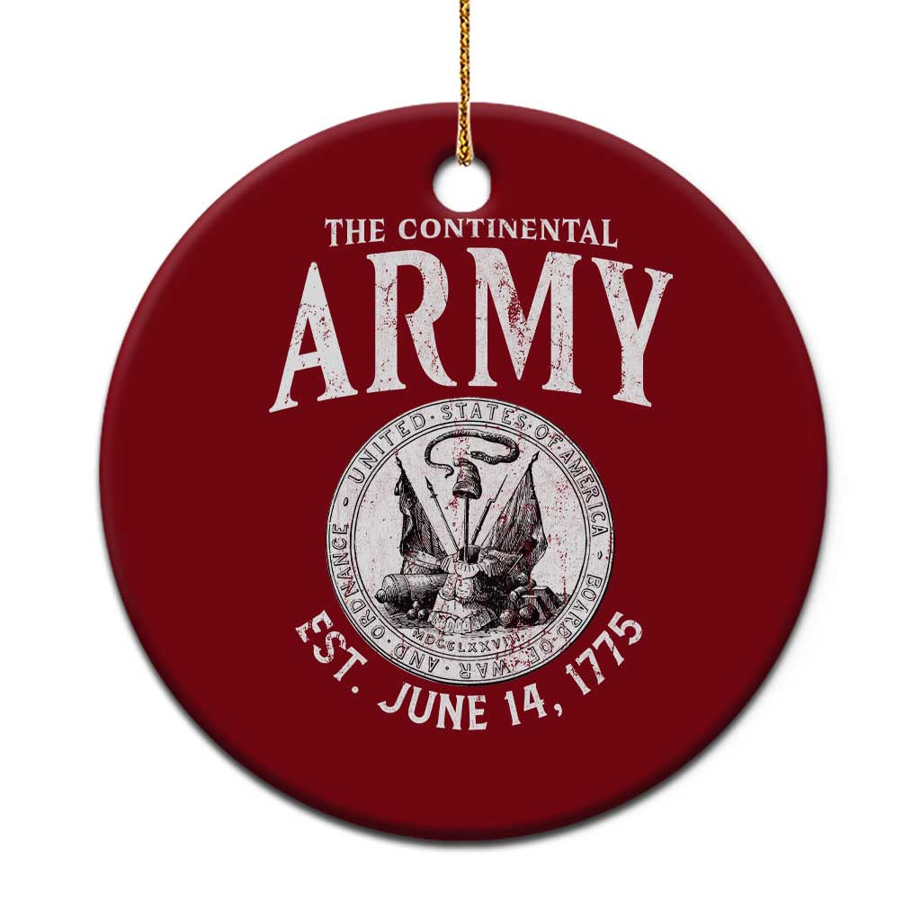 Continental Army America Independence Revolutionary War Seal Ceramic Ornament - Wonder Print Shop