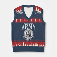Continental Army America Independence Revolutionary War Seal V-Neck Knit Sweater Vest - Wonder Print Shop