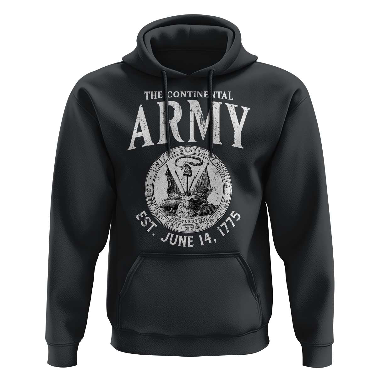 Continental Army America Independence Revolutionary War Seal Hoodie