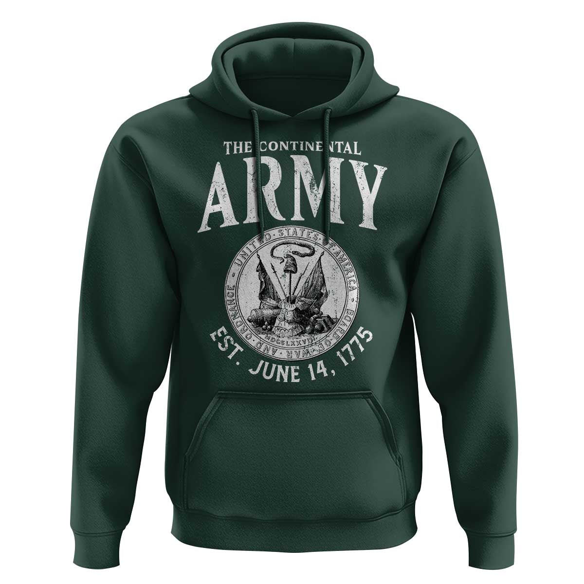 Continental Army America Independence Revolutionary War Seal Hoodie
