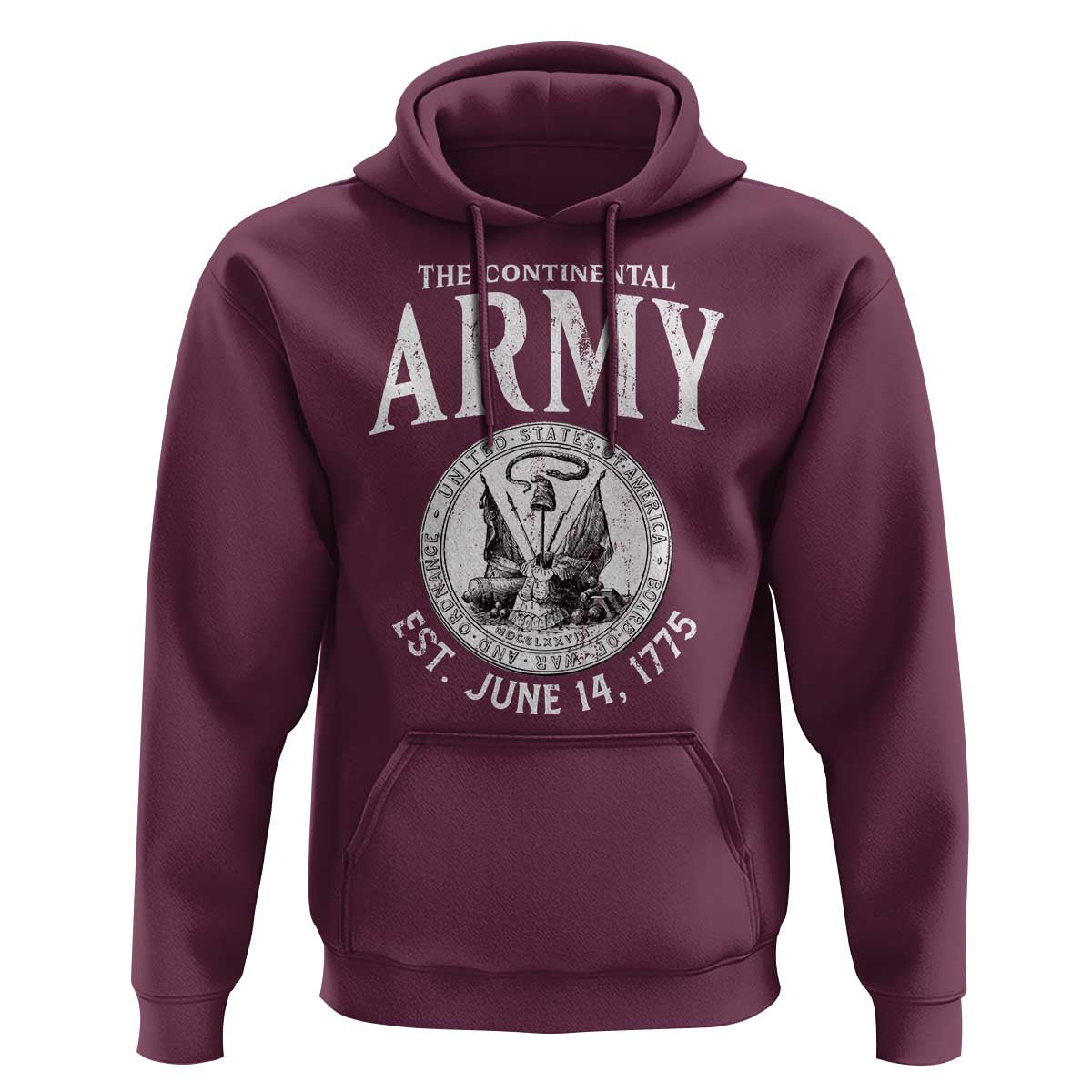 Continental Army America Independence Revolutionary War Seal Hoodie