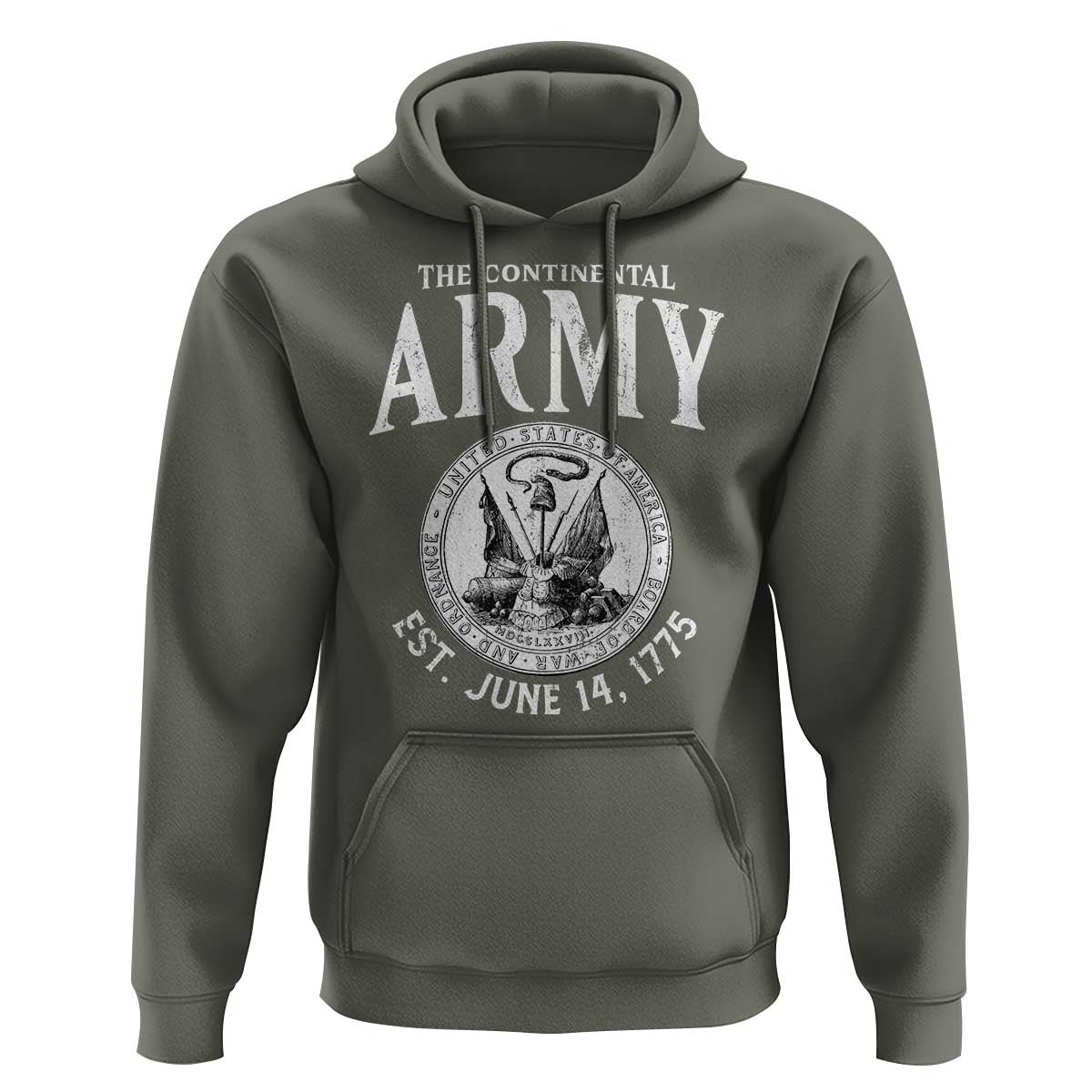 Continental Army America Independence Revolutionary War Seal Hoodie