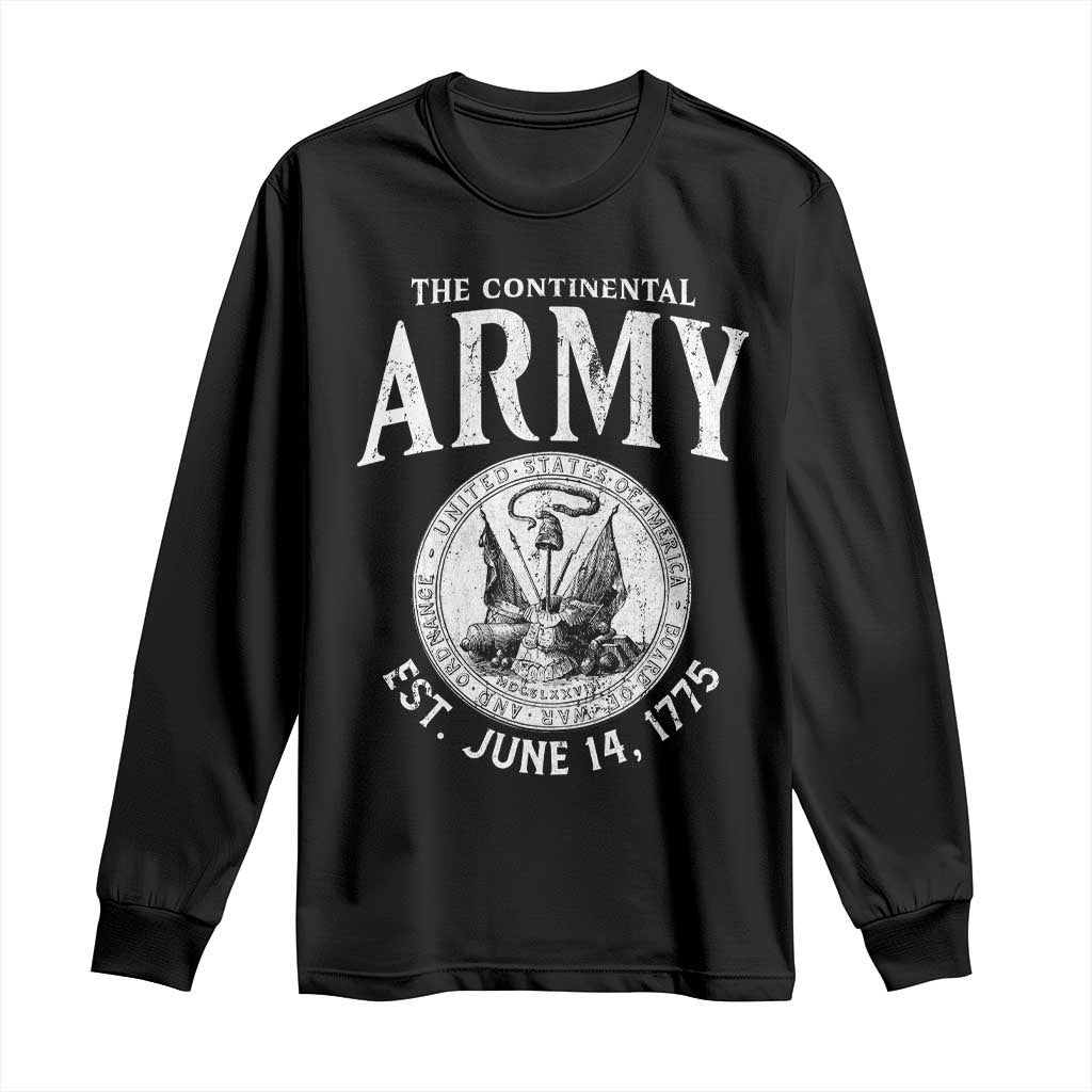 Continental Army America Independence Revolutionary War Seal Long Sleeve Shirt