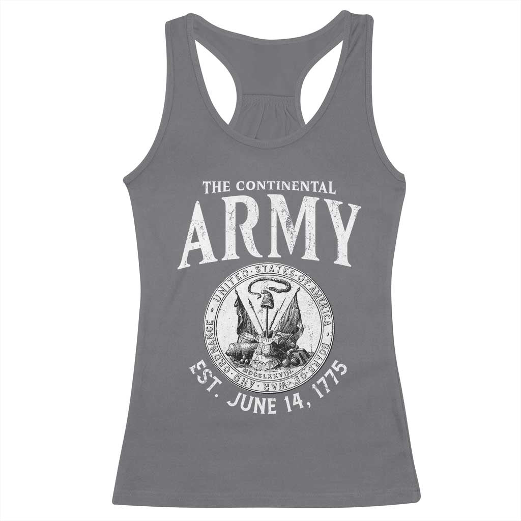 Continental Army America Independence Revolutionary War Seal Racerback Tank Top