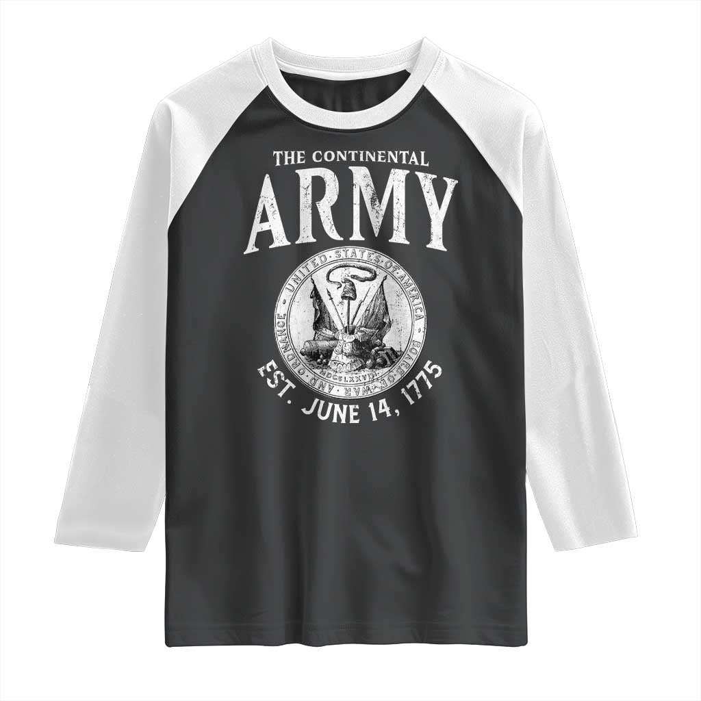 Continental Army America Independence Revolutionary War Seal Raglan Shirt