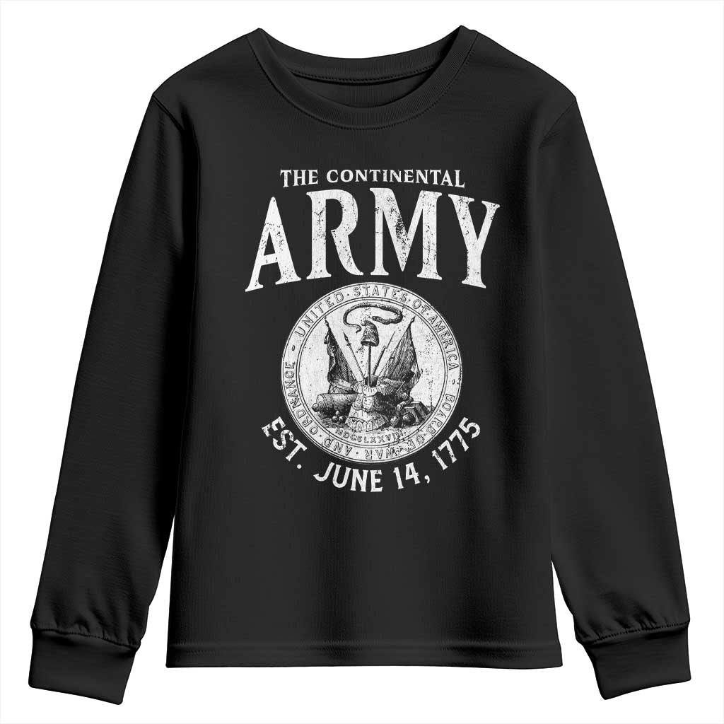 Continental Army America Independence Revolutionary War Seal Youth Sweatshirt