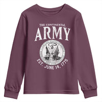Continental Army America Independence Revolutionary War Seal Youth Sweatshirt