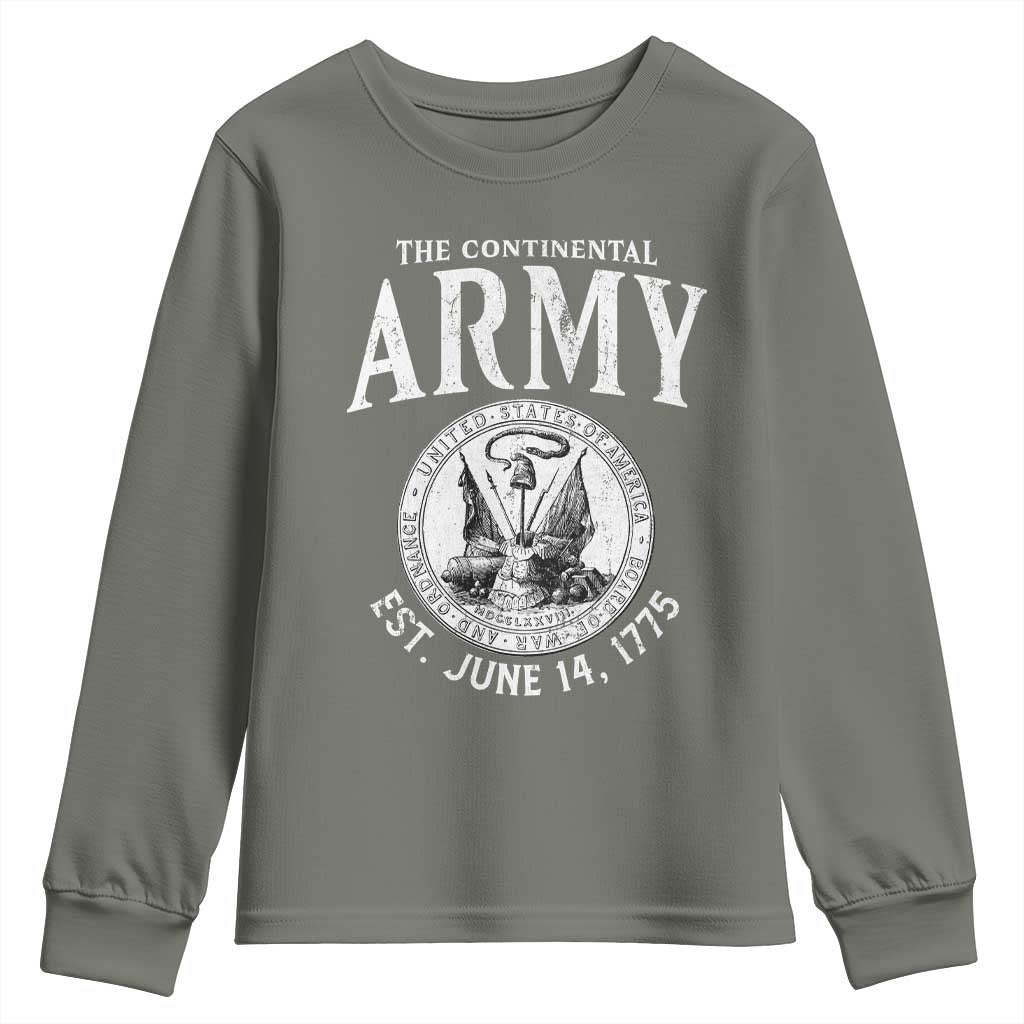 Continental Army America Independence Revolutionary War Seal Youth Sweatshirt