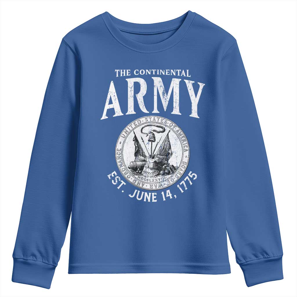 Continental Army America Independence Revolutionary War Seal Youth Sweatshirt