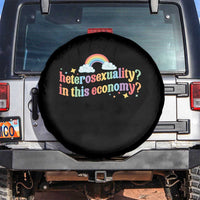 Funny Heterosexuality In This Economy Spare Tire Cover Rainbow LGBTQ+ Pride - Wonder Print Shop