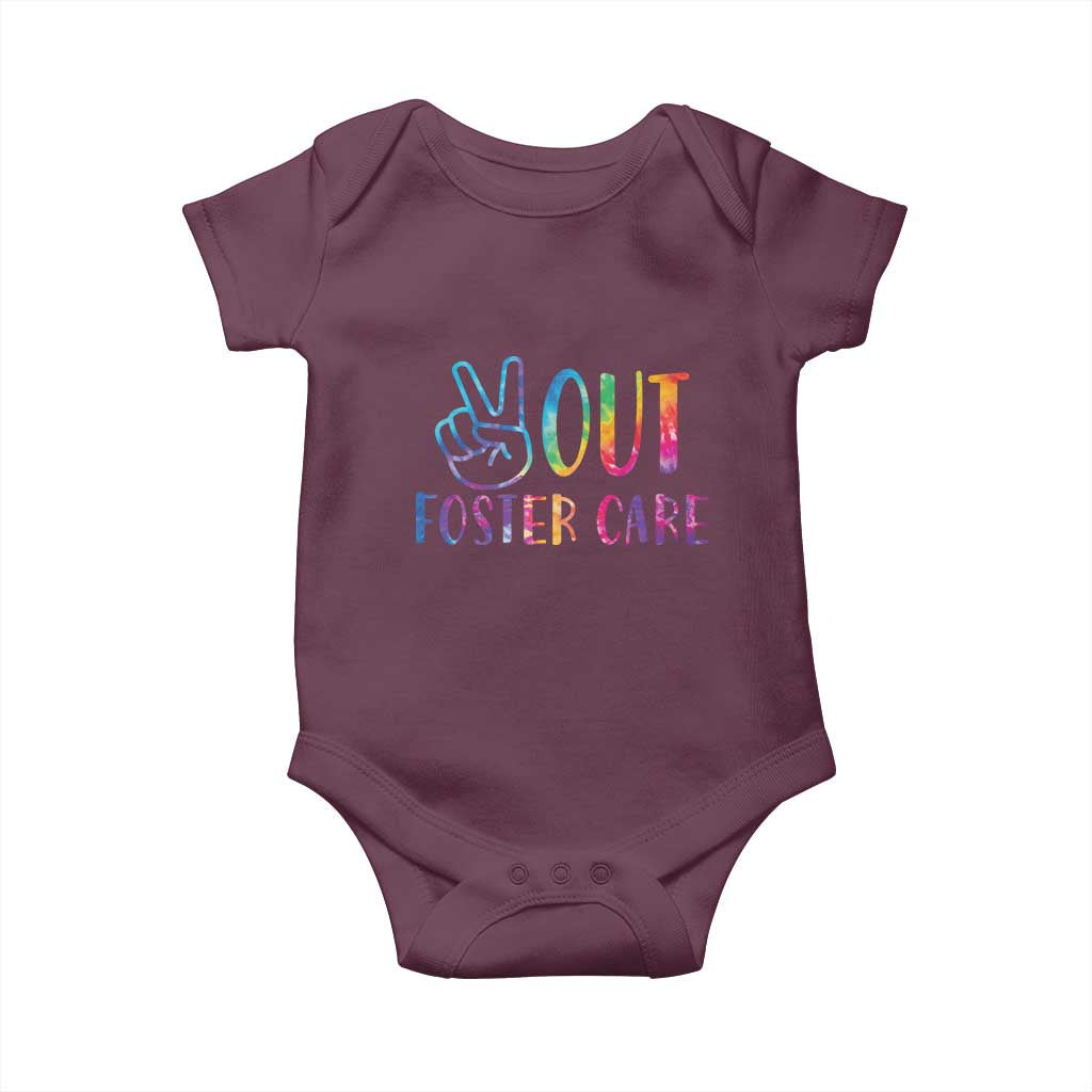 Adoption Foster Parents Baby Onesie Peace Out Foster Care
