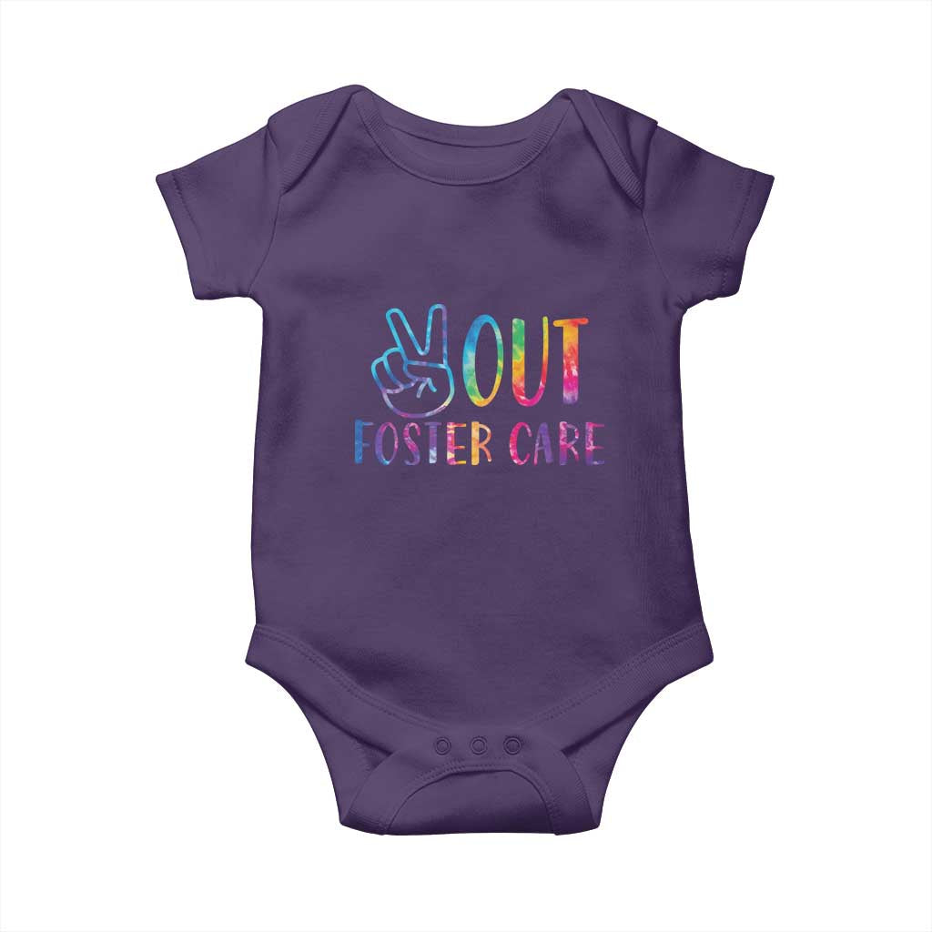 Adoption Foster Parents Baby Onesie Peace Out Foster Care