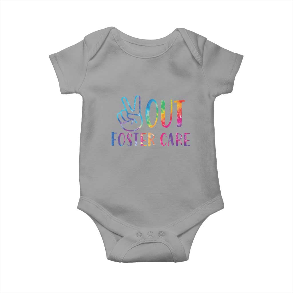 Adoption Foster Parents Baby Onesie Peace Out Foster Care