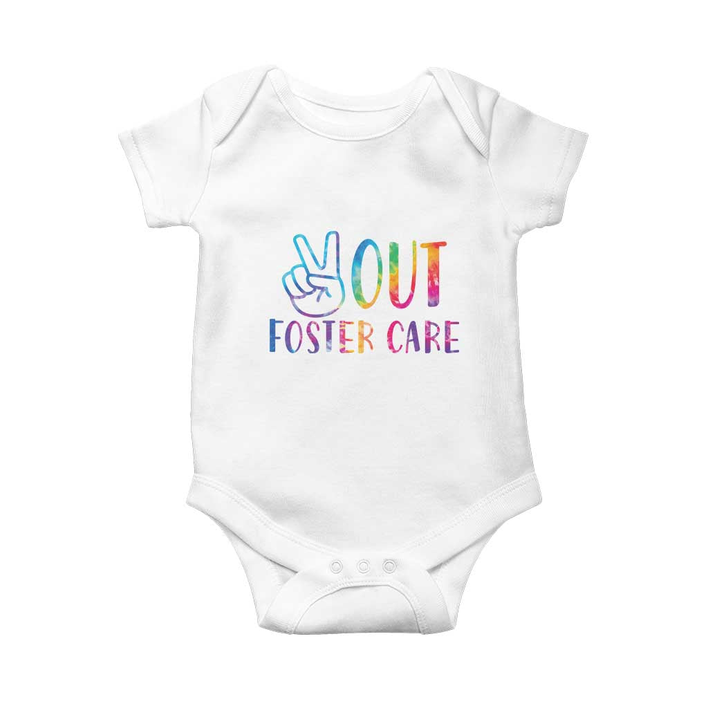 Adoption Foster Parents Baby Onesie Peace Out Foster Care