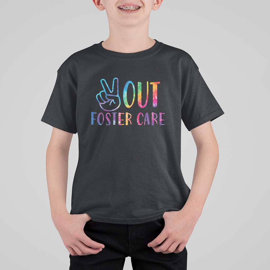 Adoption Foster Parents T Shirt For Kid Peace Out Foster Care