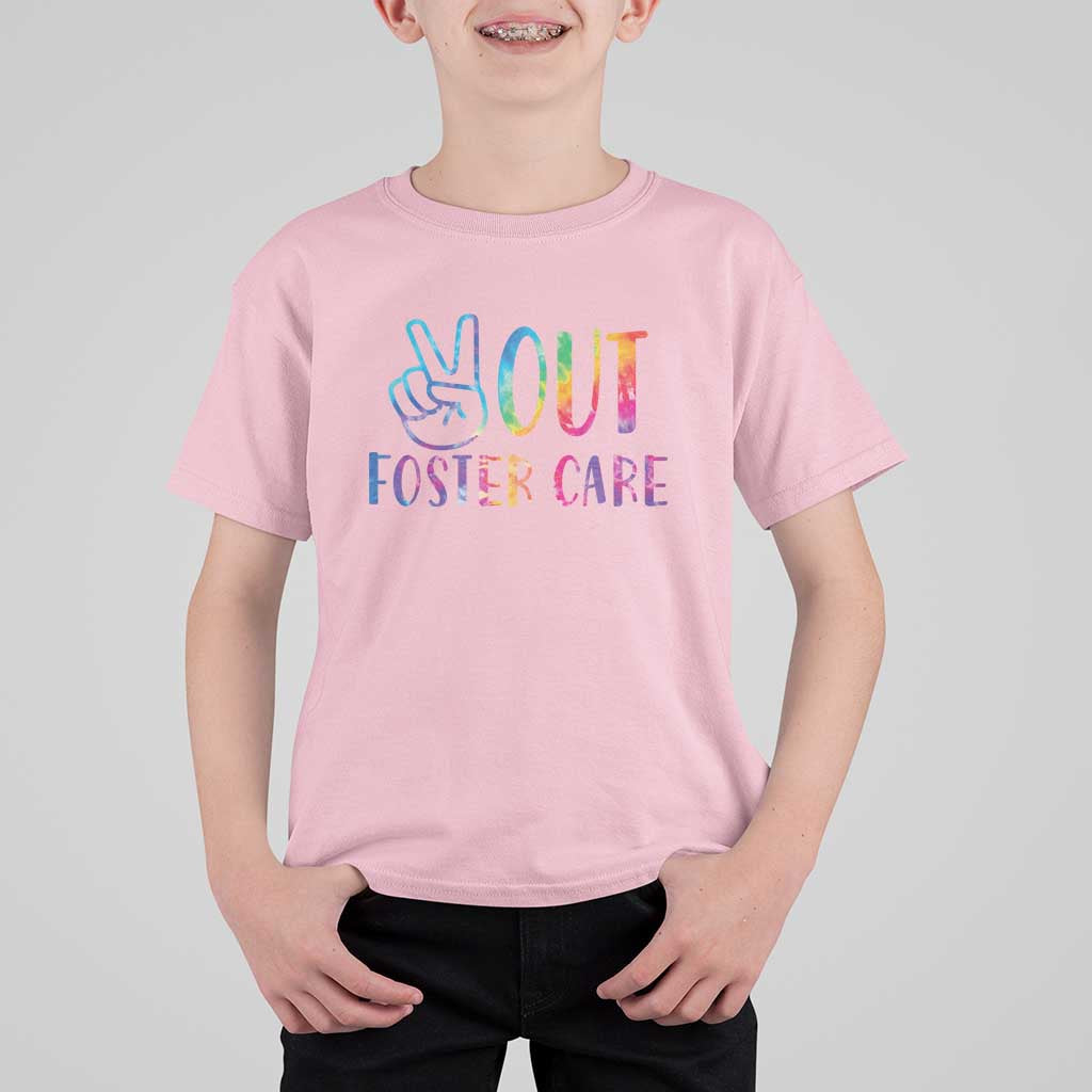 Adoption Foster Parents T Shirt For Kid Peace Out Foster Care