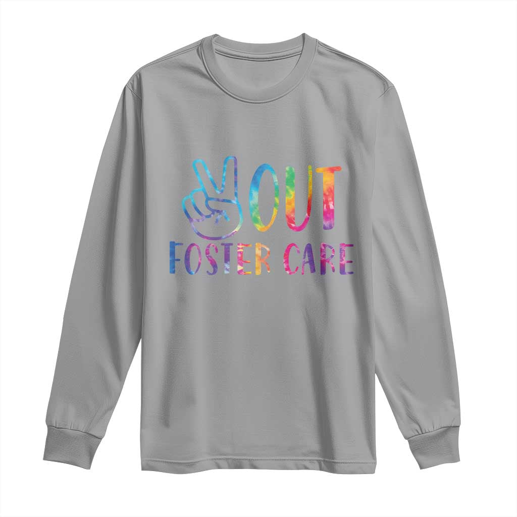Adoption Foster Parents Long Sleeve Shirt Peace Out Foster Care