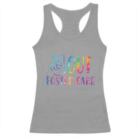 Adoption Foster Parents Racerback Tank Top Peace Out Foster Care