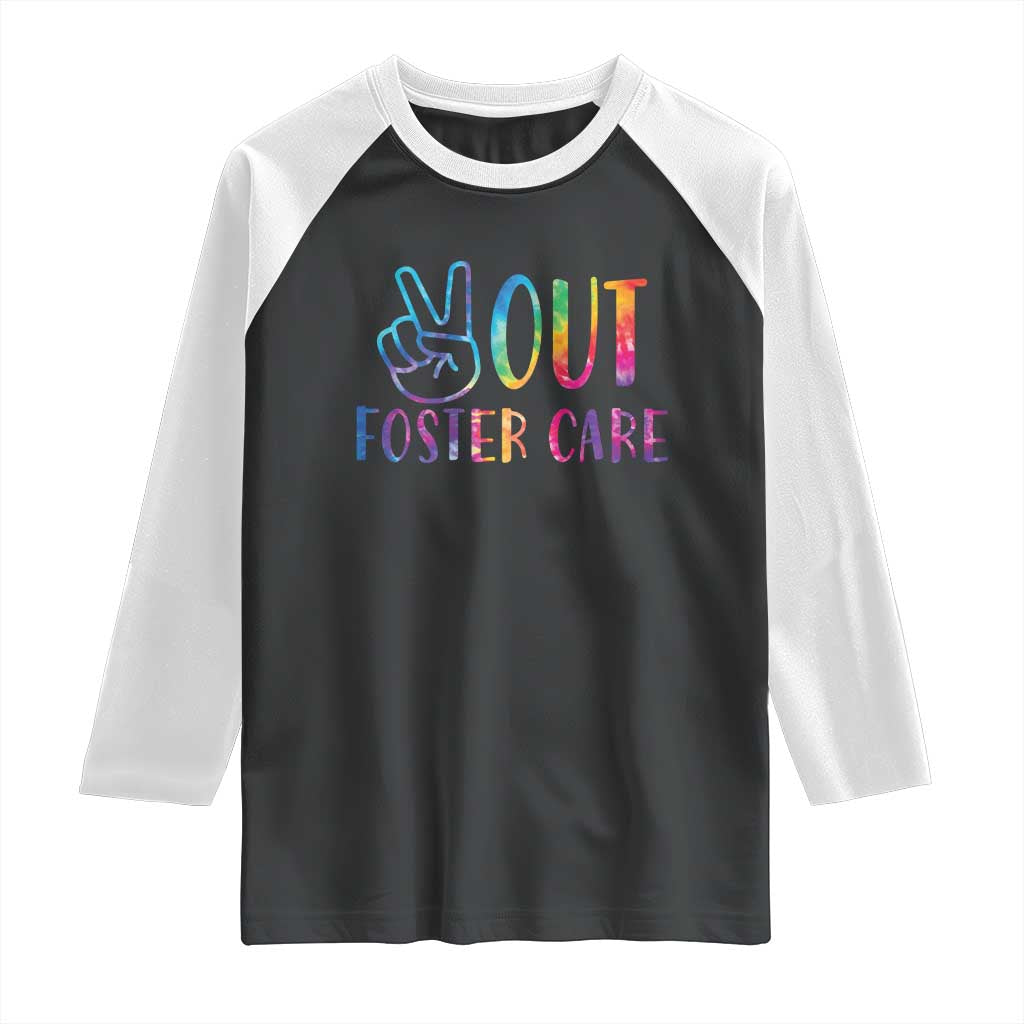 Adoption Foster Parents Raglan Shirt Peace Out Foster Care