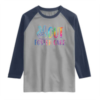Adoption Foster Parents Raglan Shirt Peace Out Foster Care