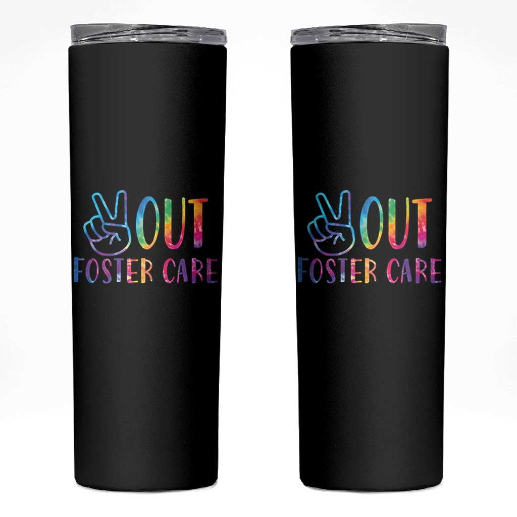 Adoption Foster Parents Skinny Tumbler Peace Out Foster Care