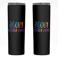 Adoption Foster Parents Skinny Tumbler Peace Out Foster Care