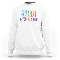 Adoption Foster Parents Sweatshirt Peace Out Foster Care