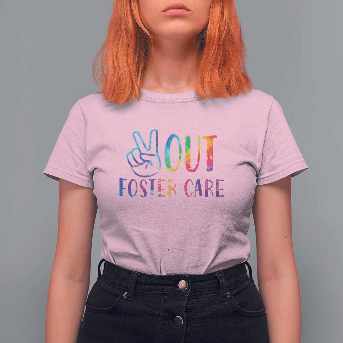 Adoption Foster Parents T Shirt For Women Peace Out Foster Care