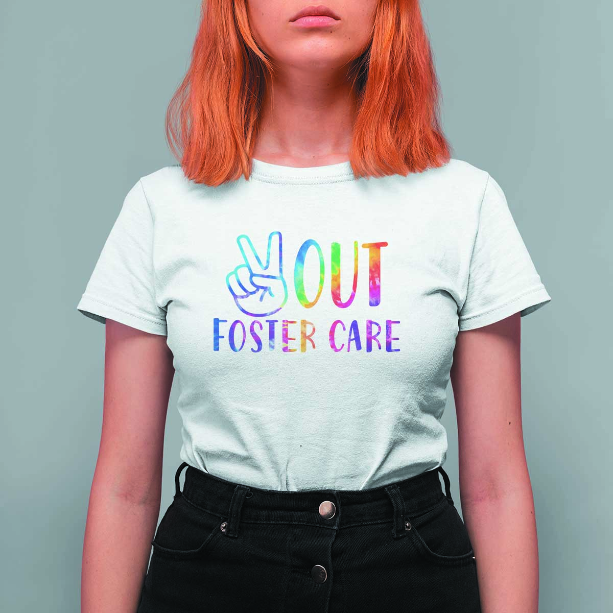 Adoption Foster Parents T Shirt For Women Peace Out Foster Care