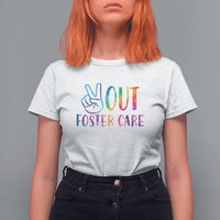 Adoption Foster Parents T Shirt For Women Peace Out Foster Care