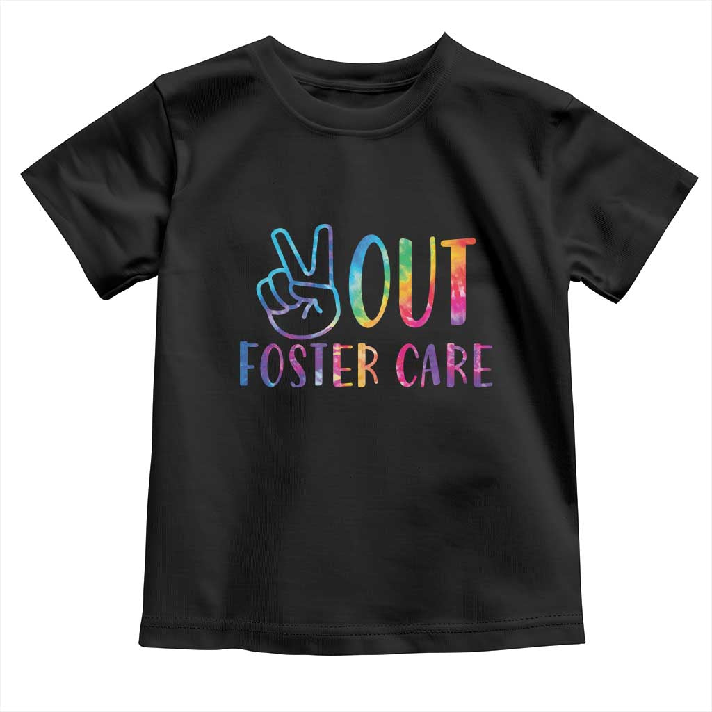 Adoption Foster Parents Toddler T Shirt Peace Out Foster Care