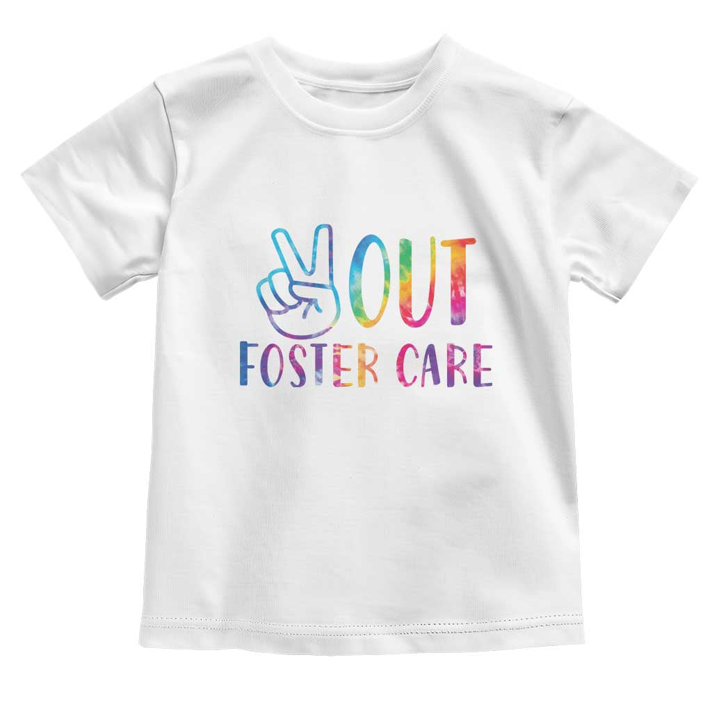 Adoption Foster Parents Toddler T Shirt Peace Out Foster Care